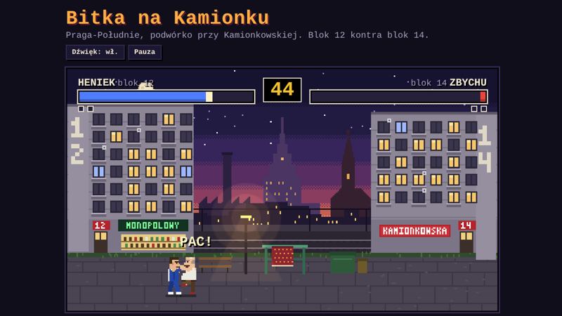 Bitka na Kamionku: walka na podwórku między blokami
